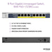 Best Value NETGEAR 8-Port Gigabit Ethernet PoE Network Switch (GS108PP) - Hub with 8 x PoE+ @ 123W Upgradeable, Desktop/Rackmount, and ProSAFE Lifetime Protection