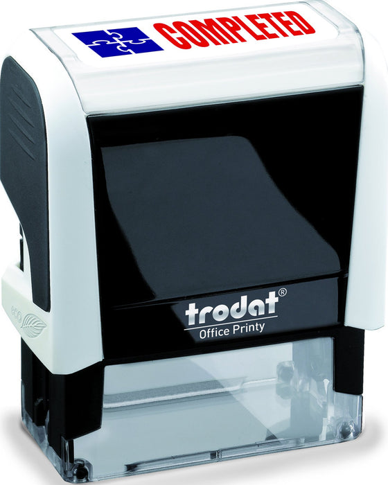 Best Value Trodat Office Printy Completed Word Stamp-White