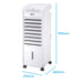 Best Value Igenix IG9703 Portable Air Cooler with Remote Control and LED Display, 3 Fan Speeds with Oscillation Function, 7 Hour Timer and 6 Litre Water Tank for Home or Office Use, White