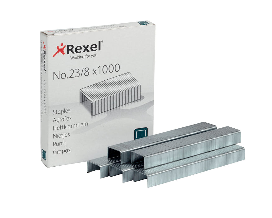 Rexel No 23/8 Staples (Pack 1000) 2101054