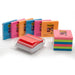 Best Value Post-it 76 x 76 mm"PRO Bangkok and Bora Bora Colour Collection" Z-Note Pad with Dispenser - White (Pack of 12)