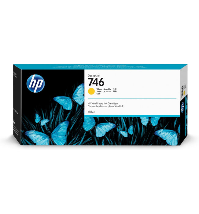 Best Value HP Original P2V79A 746 Yellow Ink Cartridge 300ML