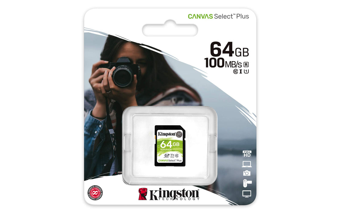 Best Value Kingston SDS2/64GB Canvas Select Plus SD Card Class 10 UHS-I