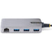 StarTech.com 3-Port USB Hub with Ethernet - 3x USB-A Ports - Gigabit Ethernet RJ45