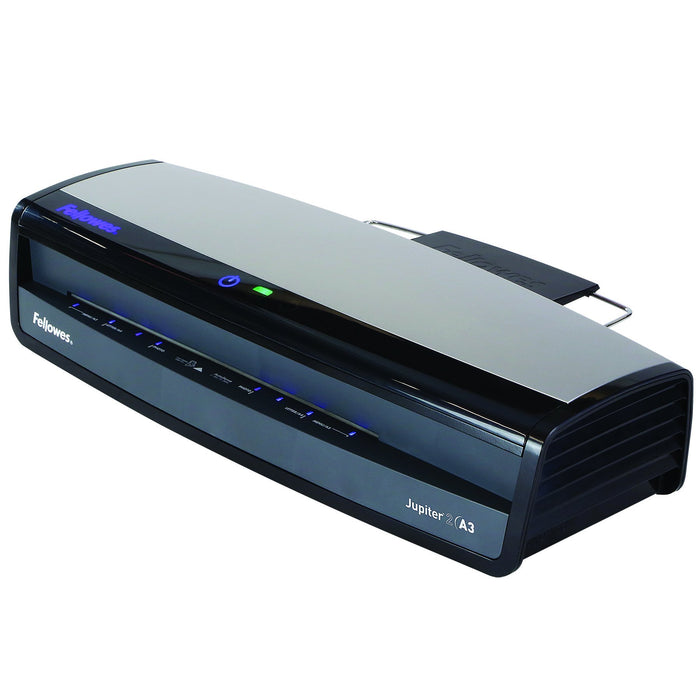 Best Value Fellowes 5733501 Jupiter 2 A3 Office Laminator, 80-250 Micron, Rapid 1 Minute Warm Up Time, Including 10 Free Pouches