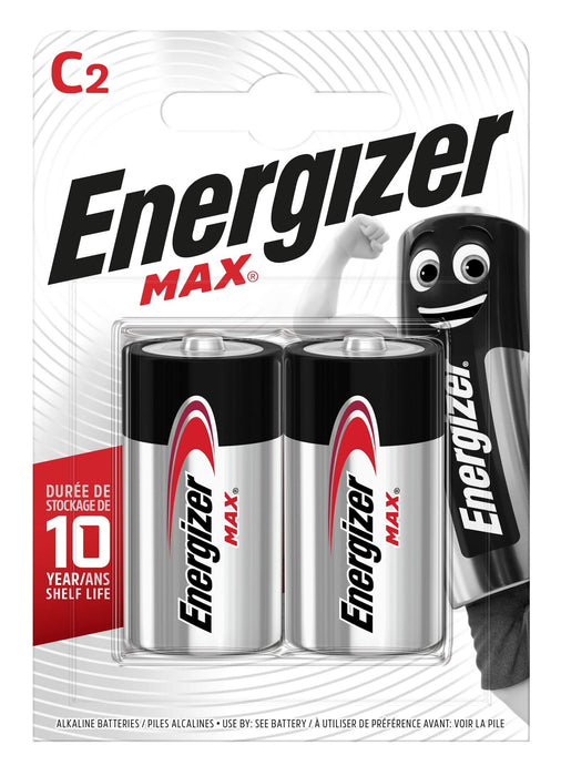 Best Value Energizer MAX Alkaline C Batteries, 2 Pack