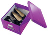 Best Value Leitz A4 Storage Box, Click and Store Range 60440062 - Medium, Purple