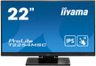 iiyama ProLite T2254MSC-B1AG - LED monitor - 22" (21.5" viewable) - touchscreen - 1920 x 1080 Full HD (1080p) @ 60 Hz - IPS - 250 cd/m² - 1000:1 - 4 ms - HDMI, DisplayPort - speakers - matte black