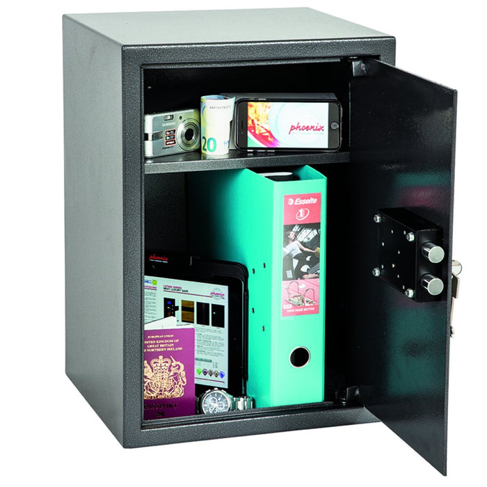 Best Value Phoenix Vela Home Office Security Safe with Key Lock (Large)