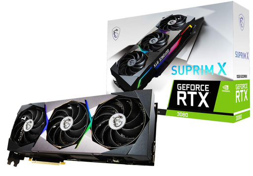 MSI NVIDIA GeForce RTX 3080 SUPRIM X 10GB LHR GDDR6X Graphics Card