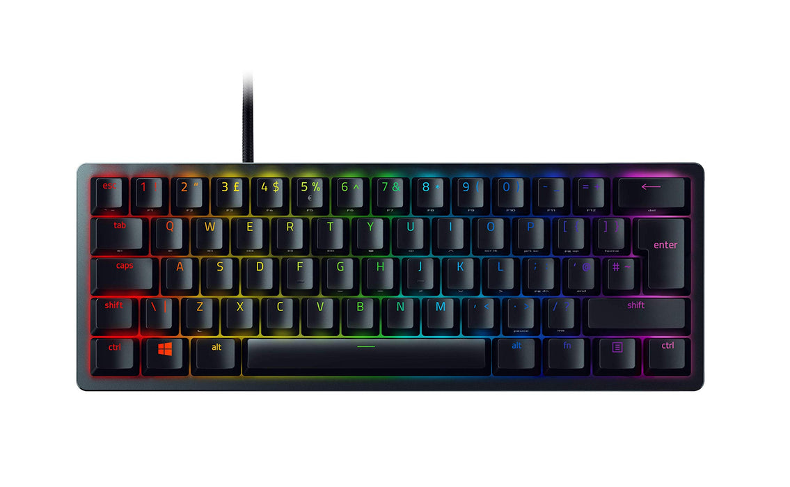 Razer Huntsman Mini Clicky Optical Purple Switch UK Layout USB Gaming Keyboard