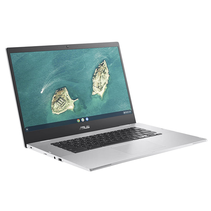 ASUS Chromebook CX1 CX1500CNA-EJ0026 - 180-degree hinge design - Intel Celeron N3350 / 1.1 GHz - Chrome OS - HD Graphics 500 - 4 GB RAM - 64 GB eMMC - 15.6" 1920 x 1080 (Full HD) - Wi-Fi 5 - transparent silver