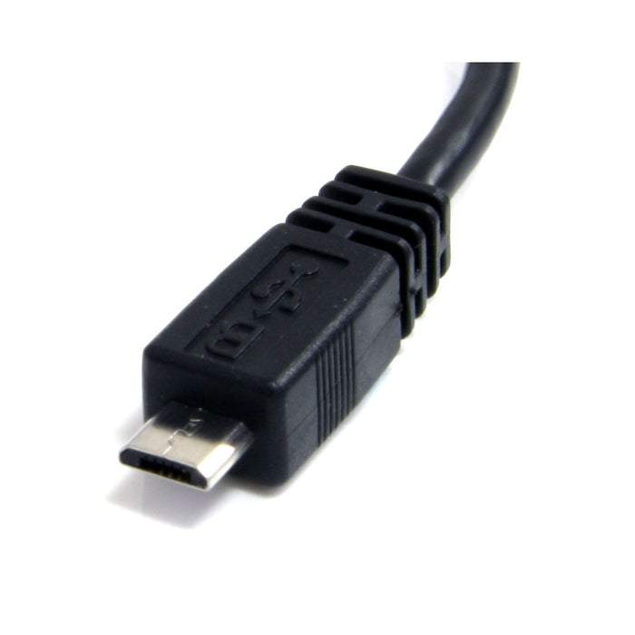 Best Value StarTech.com 6in Micro USB Cable - A to Micro B - USB to Micro B - USB 2.0 A Male to USB 2.0 Micro-B Male - 6-inches - Black (UUSBHAUB6IN)