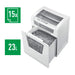 Best Value Leitz IQ Office P4 Cross Cut Paper Shredder, Shreds 15 Sheets, 23 Litre Bin, White, 80031000