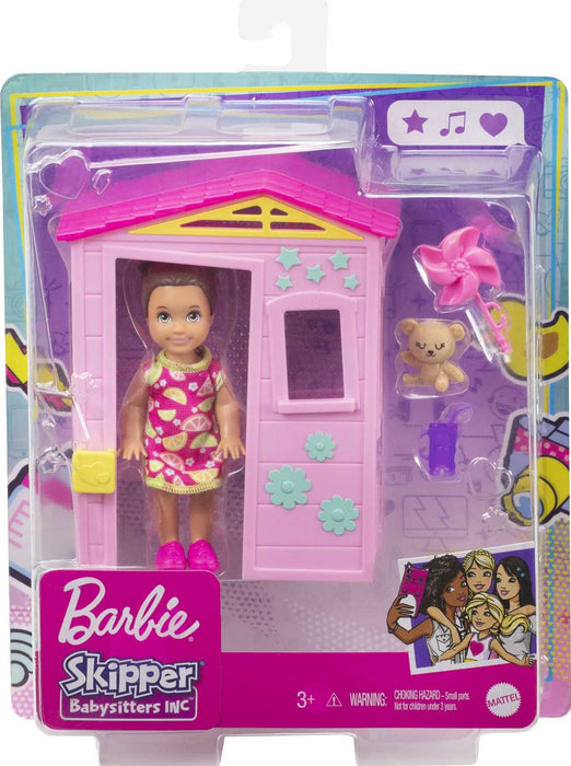 Barbie Skipper Babysitters Inc Toddler Girl Doll and Playhouse //GRP15