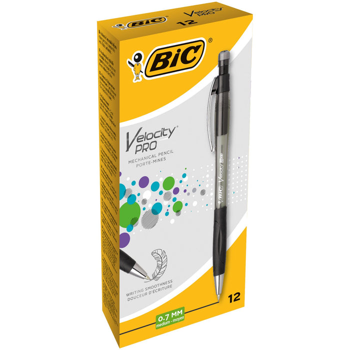 Best Value Bic Velocity Pro HB Mechanical Pencils, Black Barrels, 0.7 mm, Box of 12