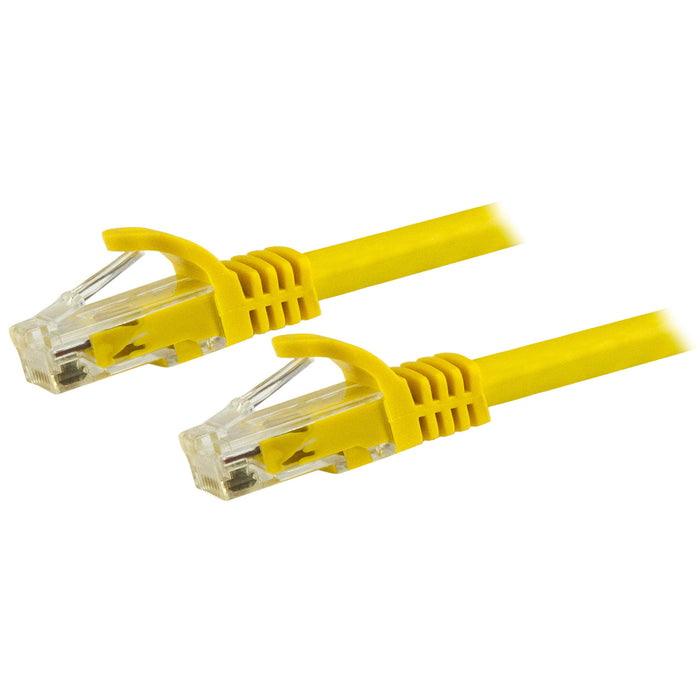 Best Value StarTech.com 15m Yellow Gigabit Snagless RJ45 UTP Cat6 Patch Cable - 15 m Patch Cord - Cat 6 Patch Cable (N6PATC15MYL)