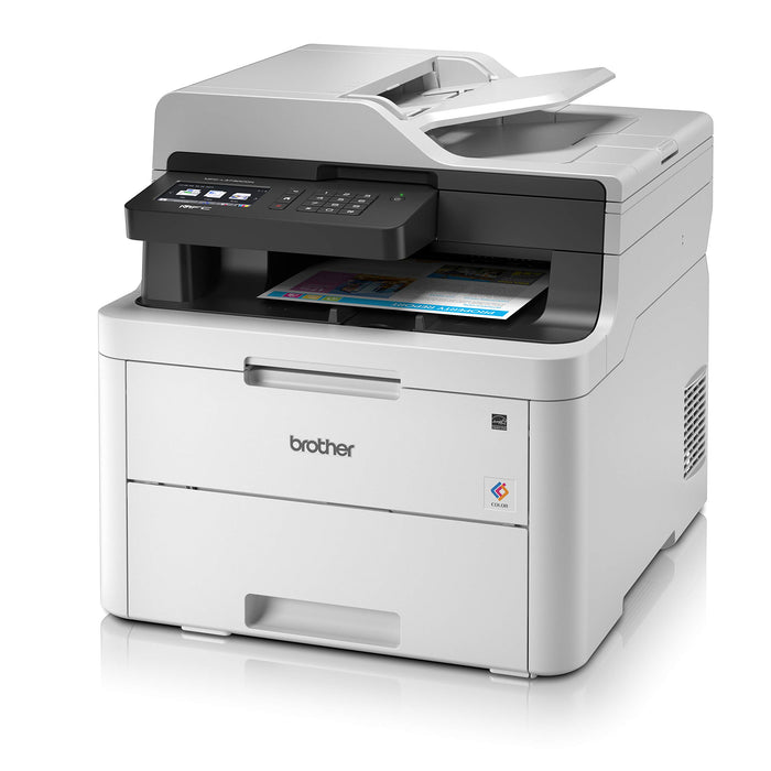 Best Value Brother MFC-L3730CDN Colour Laser Printer, PC Connected and Network, Print, Copy, Scan, Fax and 2 Sided Printing, A4