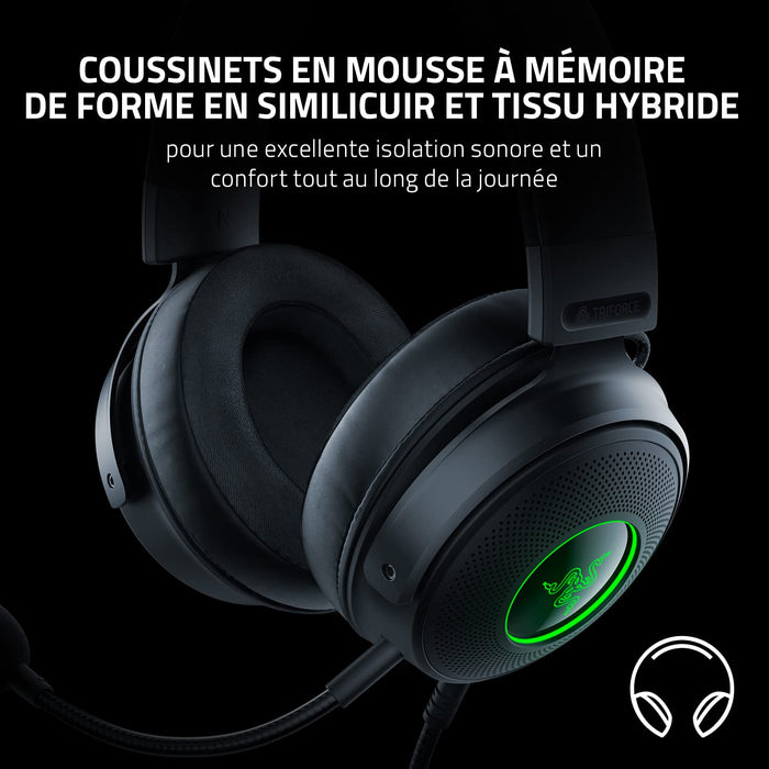 Razer Kraken V3 USB A Wired Gaming Headset Black