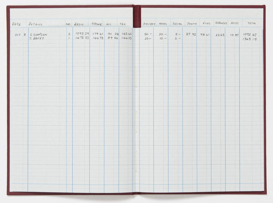 Best Value Exacompta Guildhall Headliner Account Book, 298 x 203 mm, 12 Cash Column, 80 Pages