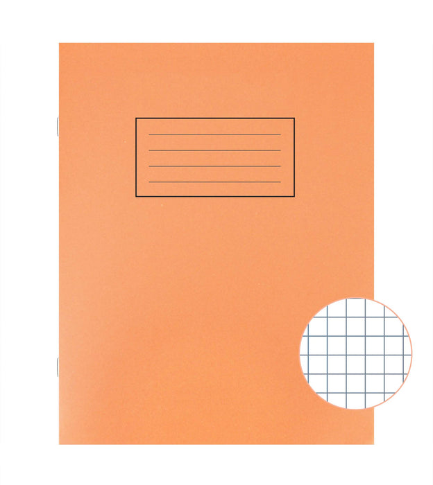 Best Value Silvine Exercise Book 5mm Squares 80 Pages 229x178mm Orange Ref EX105 [Pack of 10]