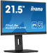 iiyama ProLite XUB2293HS-B5 - LED monitor - 22" (21.5" viewable) - 1920 x 1080 Full HD (1080p) @ 75 Hz - IPS - 250 cd/m² - 1000:1 - 3 ms - HDMI, DisplayPort - speakers - matte black