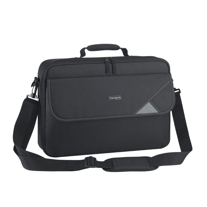 Best Value Targus Intellect Business Travel and Commuter Messenger for 16-Inch Laptop Clamshell Case with Shoulder Strap, Black (TBC002EU)