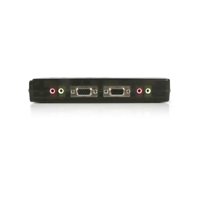 Best Value StarTech.com 4 Port Black USB KVM Switch Kit with Cables and Audio - desktop KVM Switch - VGA KVM Switch - USB KVM Switch 4 Port (SV411KUSB)