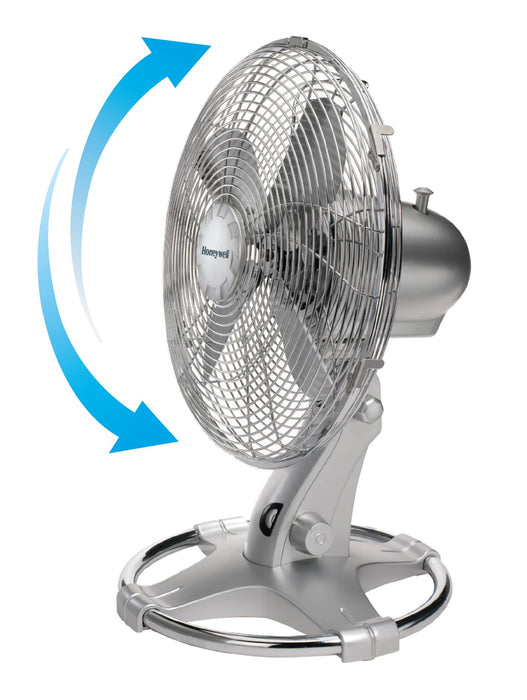 Best Value Honeywell HT-216E Oscillating Table Fan - 12 inch, Chrome