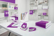 Leitz WOW Letter Tray 5226 A4 Purple 25.5 x 35.7 x 7 cm