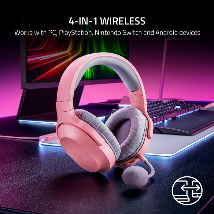 Razer Barracuda X Wired and Wireless Bluetooth Headset Quartz Pink