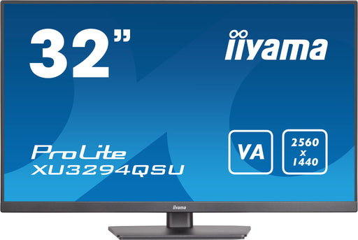 iiyama ProLite XU3294QSU-B1 - LED monitor - 31.5" - 2560 x 1440 WQHD @ 75 Hz - VA - 25 cd/m² - 3000:1 - 4 ms - HDMI, DisplayPort - speakers - matte black