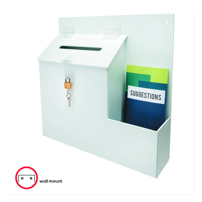 Best Value Deflecto Suggestion Box - White