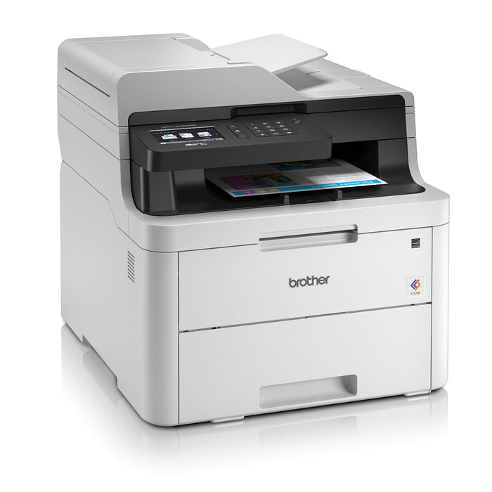 Best Value Brother MFC-L3730CDN Colour Laser Printer, PC Connected and Network, Print, Copy, Scan, Fax and 2 Sided Printing, A4