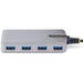 StarTech.com 4-Port USB-C Hub - 5Gbps Bus Powered USB C to 4x USB-A Hub with Optional Auxiliary Power Input