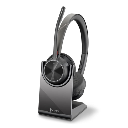 Poly Voyager 4320 UC Bluetooth USB A Headset with Charging Stand