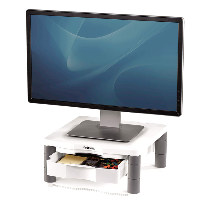 Best Value Fellowes Premium Adjustable Monitor Riser Plus - Platinum