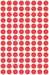 Best Value Avery 32-301 Self Adhesive Dots/Circle Labels - Red (Diameter 8 mm, 70 Labels per Sheet, 560 Labels Total)