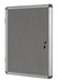 Best Value Bi-Office Enclore Felt Interior Notice Board Display Case 720x981 grey