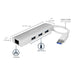 Best Value StarTech 3-Port Portable Aluminium USB 3.0 Hub with Gigabit Ethernet Adapter - Silver/White