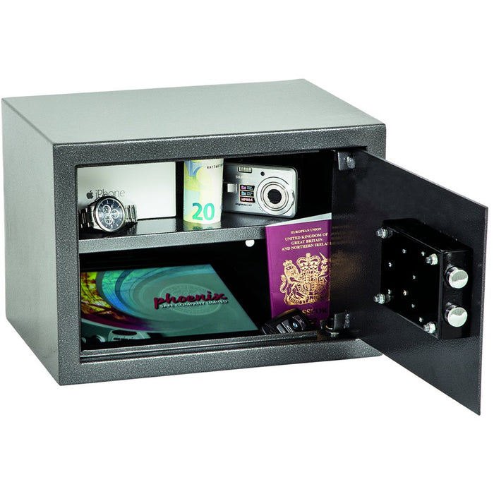 Best Value Phoenix Vela Home Office Security Safe with Key Lock (Small)