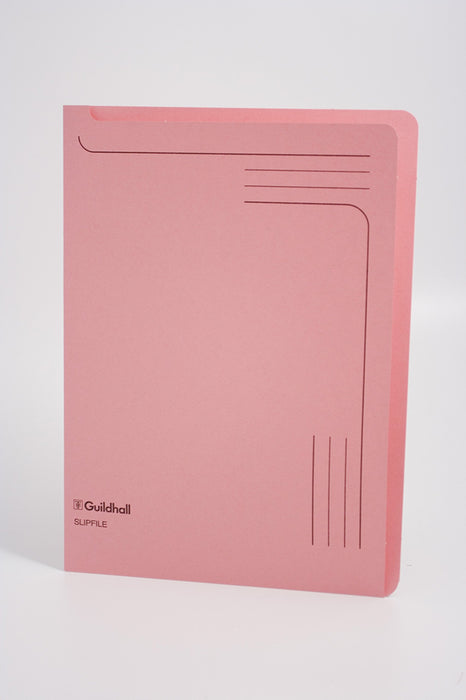 Best Value Exacompta Guildhall Slip file, 315 x 230 mm, 230 gsm board - Pink, Pack of 50