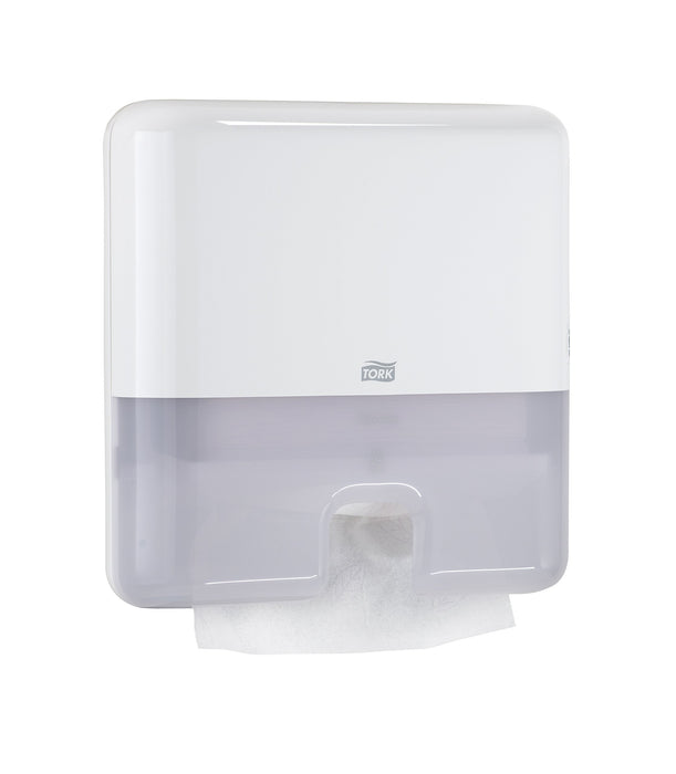 Best Value Tork Xpress Multifold Mini Hand Towel Dispenser 552100, Elevation Design - H2 Paper Towel Dispenser, Single Dispensing, Compact, White