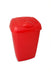 Bentley Flip Top Waste Bin 50L Plastic Red 45 x 32 x 63 cm