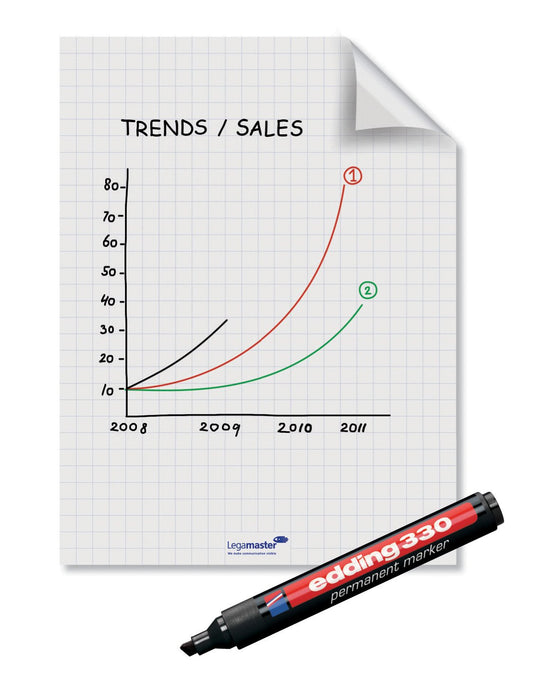 Best Value Legamaster Magic Chart - Flipchart (Pack of 25 Sheets)