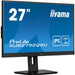 iiyama ProLite XUB2792QSU-B5 - LED monitor - 27" - 2560 x 1440 WQHD @ 75 Hz - IPS - 350 cd/m² - 1000:1 - 5 ms - HDMI, DVI, DisplayPort - speakers - matte black