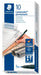 Best Value Staedtler Lumocolor Permanent Pen 317-3 Medium 1.0mm Line- Blue (Pack of 10)