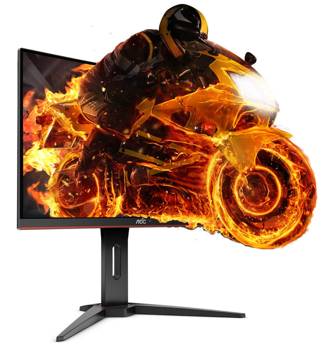 Best Value AOC C27G1 27" Curved VA LED FHD (1920x1080) Freesync 144Hz Height adjustable Gaming monitor. (VGA, HDMI x 2, DisplayPort) - Black