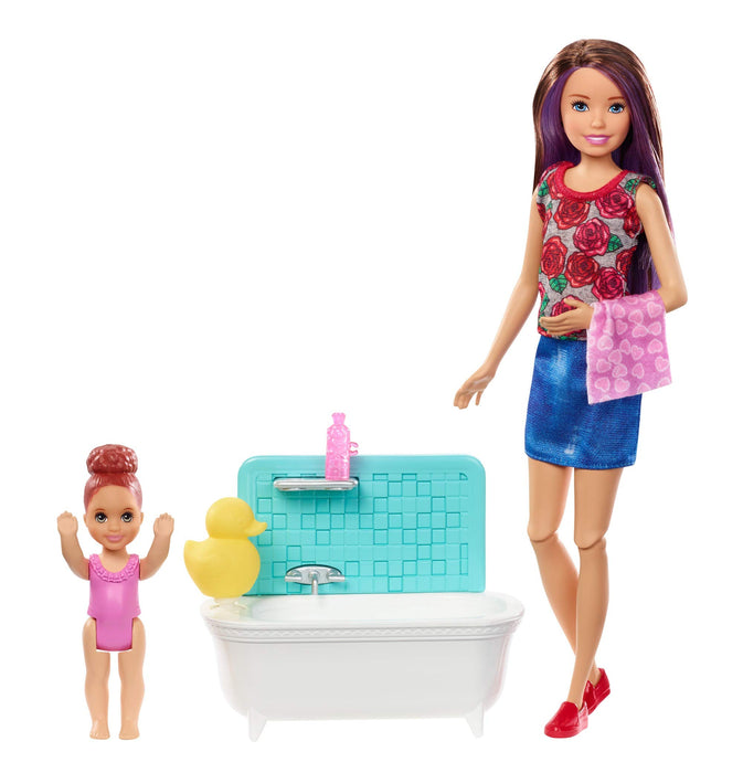 Barbie Skipper Babysitter - Bathtub Playset /FXH05 (UK Sales Only)