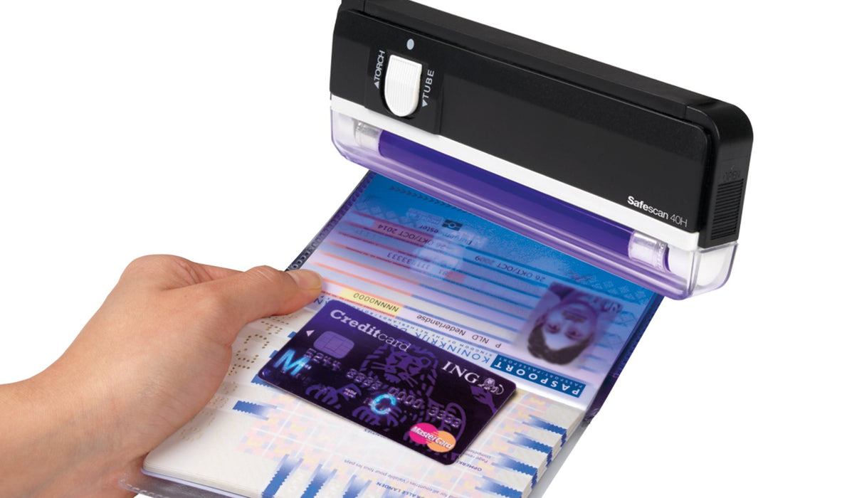 Best Value Safescan 40H - Portable UV counterfeit detector for the verification of banknotes